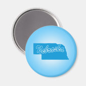 État Nebraska Magnet (Recto/Verso)