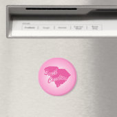 État rose Caroline du Sud Magnet (In Situ (Lave-vaisselle))