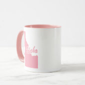 État Rose De L'Idaho Forme Mug (Devant gauche)