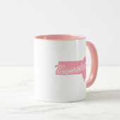 État Rose Du Massachusetts Forme Mug (Devant droit)