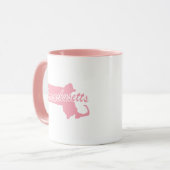 État Rose Du Massachusetts Forme Mug (Devant gauche)
