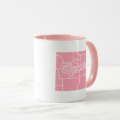 État Rose Du Wyoming Forme Mug (Devant droit)