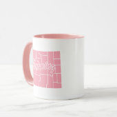 État Rose Du Wyoming Forme Mug (Devant gauche)