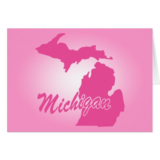 État rose Michigan (Devant horizontal)