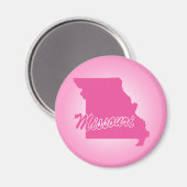 État Rose Missouri Magnet (Recto/Verso)