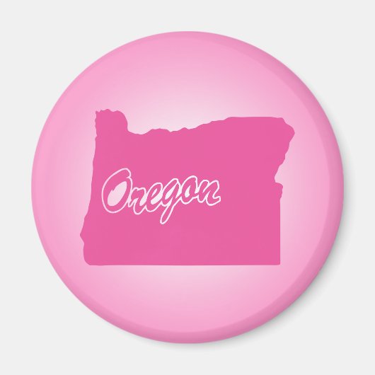 État Rose Oregon Magnet (Devant)