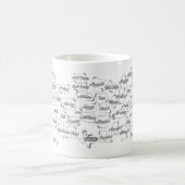 "États Que J'Ai Visités Jusqu'À Présent..." Mug US (Centre)