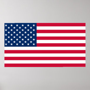 États-Unis Affiche du drapeau États-Unis