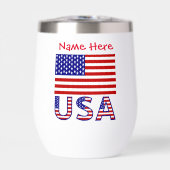 Etats-Unis Amérique Drapeau Rouge Personnaliser (Avant)