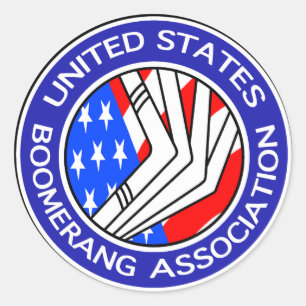 Etats-Unis Boomerang Association petit autocollant