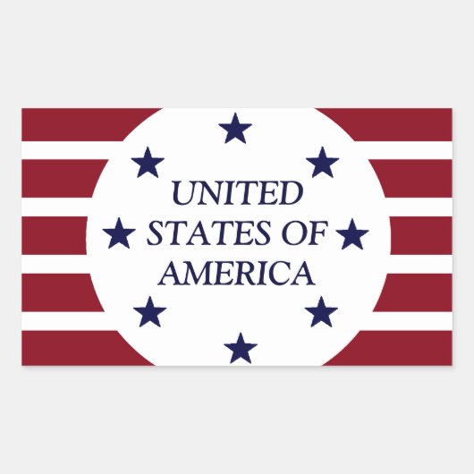 ÉTATS-UNIS D'AMÉRIQUE STICKERS (Devant)