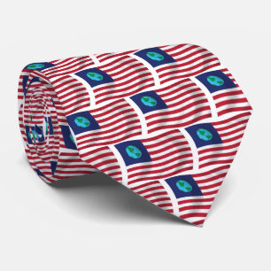 États-Unis de la Terre Drapeau Cravate