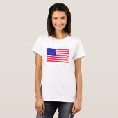 États-Unis Drapeau américain Femmes Tshirts Vêteme (Devant entier)