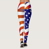 États-Unis Drapeau Leggings féminin (Dos)