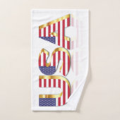 Etats-Unis Drapeau Serviettes de bain Patriotique  (Serviette à main)