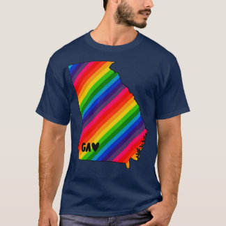 États-Unis Géorgie arc-en-ciel TShirt