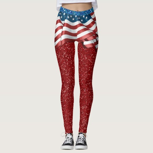 Etats-Unis ILLUSION de jupe Leggings de mode (Devant)
