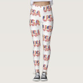 États-Unis Leggings drapeaux américains (Devant)