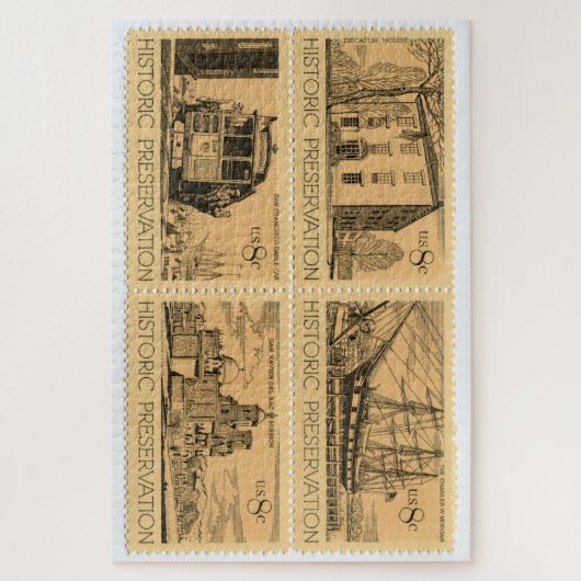 États-Unis Postage Timbre Jigsaw Puzzle (Vertical)