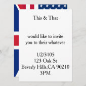 États-Unis Royaume-Uni Invitation (Devant / Derrière)