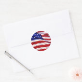 États-Unis - Sticker d'art flic drapeau américain (Enveloppe)