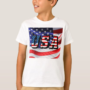États-Unis - T-shirt drapeau américain