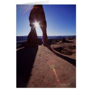États-Unis, Utah, Parc national d'Arches, sun shin