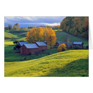 États-Unis, Vermont, Jenne Farm. Collines vertes o