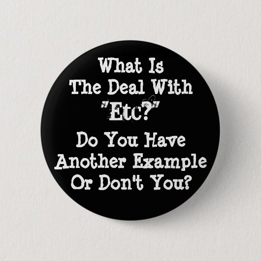 "Etc"-Button Ronde Button 5,7 Cm (Voorkant)