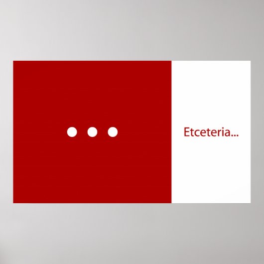 Etceteria Poster (Voorkant)