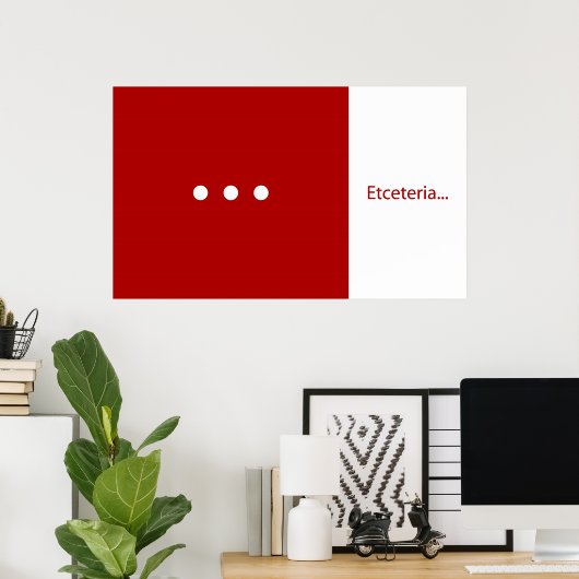 Etceteria Poster (Thuiskantoor)