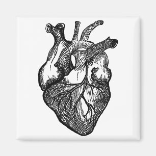 Etch Hart Valentijnsdag Halloween Liefde Realistis Magneet