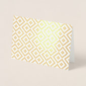 Etched Gold en White Meander Folie Kaarten (Voorkant)