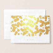 Etched Gold Foil Bubble Confetti Wenskaarten Folie Kaarten (Voorkant met envelop)