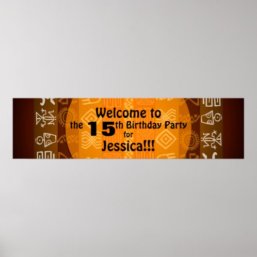 Été 15 Anniversaire de la fête Poster (Devant)