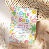 Été 1er anniversaire Invitation - Un dans le solei