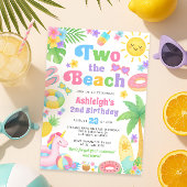 Été 2 Anniversaire Invitation - Deux plages