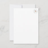 Été #2 - Floral 3,5 X 5 Carte à billets vierges (Dos)