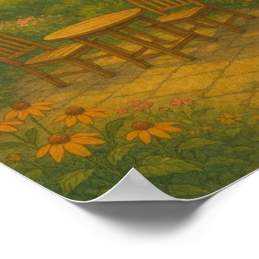 Été 9, Lumière Jardin, Impression saisonnière (Coin)