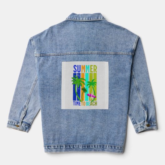 Été à la plage – Graphisme Rétro Surf Vibes (Verso)