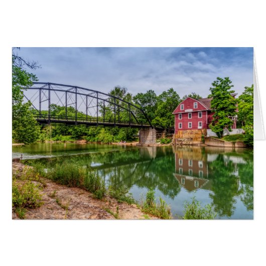 Été À War Eagle Mill Carte De Voeux (Devant horizontal)