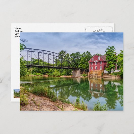 Été À War Eagle Mill Carte Postale (Devant / Derrière)