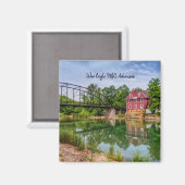 Été À War Eagle Mill Magnet Carré (Recto/Verso)