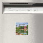 Été À War Eagle Mill Magnet Carré (In Situ (Lave-vaisselle))