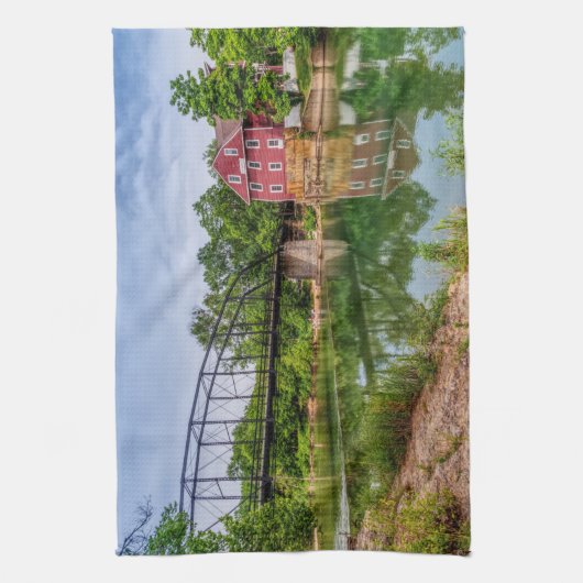 Été À War Eagle Mill Serviette De Cuisine (Vertical)