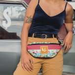 Été amusant Monogramme élégant<br><div class="desc">Chaque femme a besoin d'un bon transport à fourre-tout autour de tous ses biens de première nécessité. Qu'il s'agisse d'un cadeau de femme de chambre, d'un cadeau d'anniversaire ou même d'un petit cadeau de beauté pour vous-même, ces sacs de mamie sont à la fois pratiques et élégants - un combo...</div>