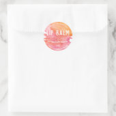 Été Amusants Pink Orange Lip Pot Étiquettes (Sac)