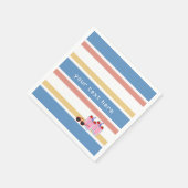 Été Amusants serviettes en papier personnalisé (Coin)