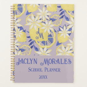 Été Aquarelle Lavande Lemon Floral