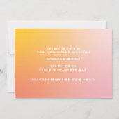 Eté arc-en-ciel trois 3e anniversaire invitation (Dos)